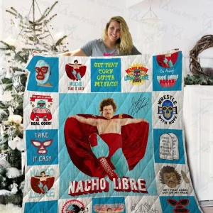 Nacho Libre Quilt Blanket 02190 and Home Decor