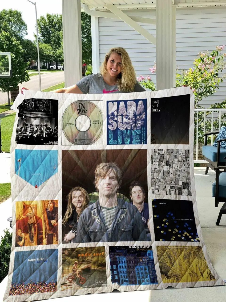 Nada Surf Albums Quilt Blanket 01 and Home Decor
