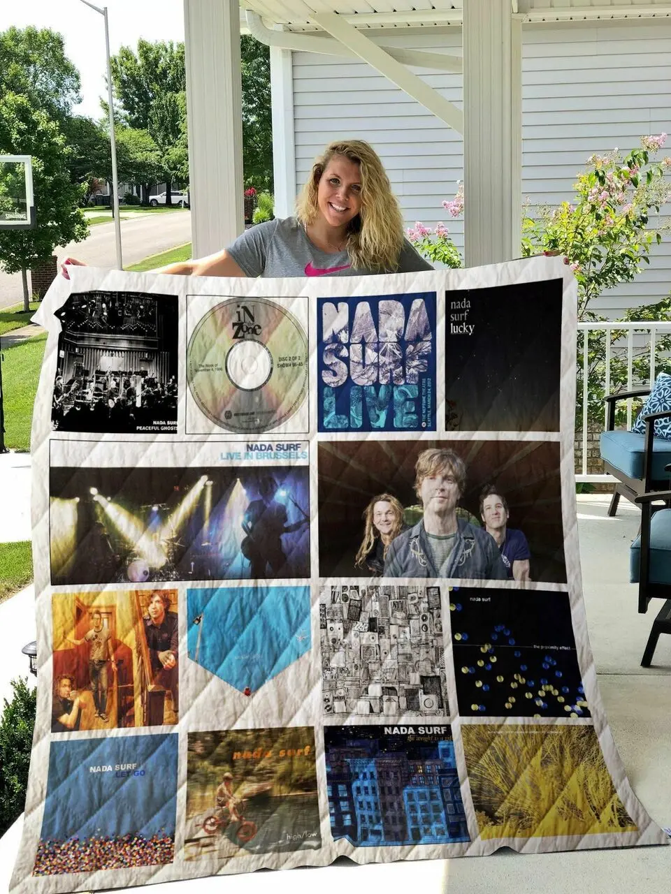 Nada Surf Albums Quilt Blanket 02 and Home Decor