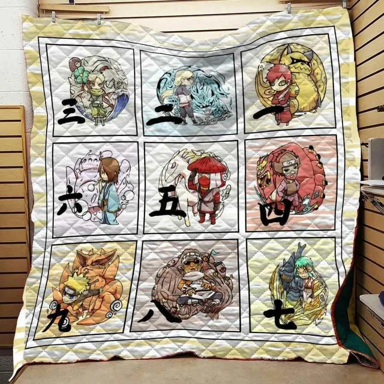 Naruto Chibi Tailed Beast Blanket Th0509 Quilt and Home Decor
