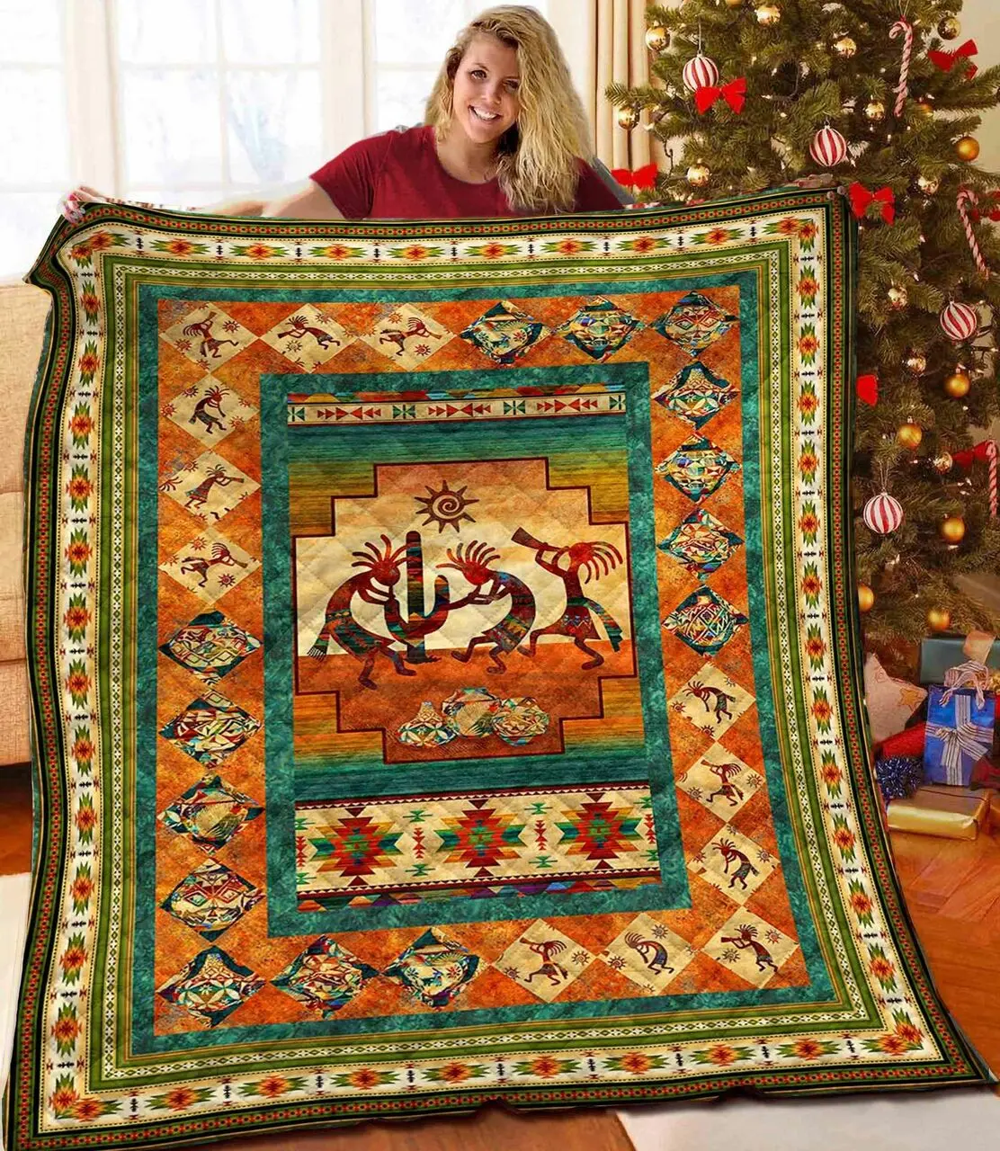 Native America JFJ10353 3D Customized Quilt 2707 and Home Decor