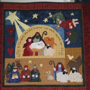 Nativity Clm250640 Quilt Blanket and Home Decor