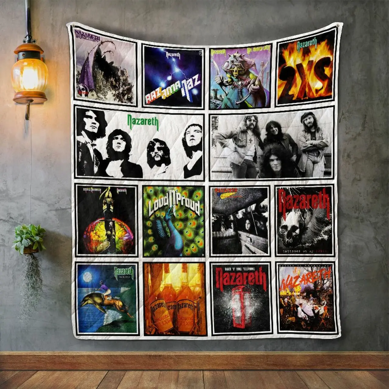 Nazareth Album Covers Quilt Blanket and Home Decor