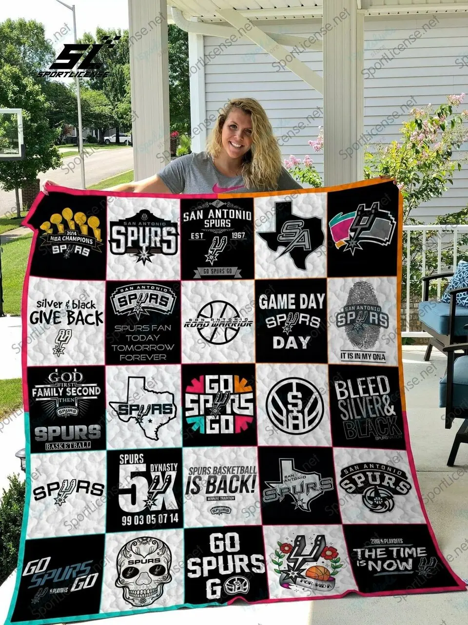Nba San Antonio Spurs 25 Quilt Blanket and Home Decor