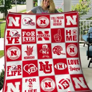 Nebraska Cornhuskers Quilt Blanket B100613 Quilt and Home Decor
