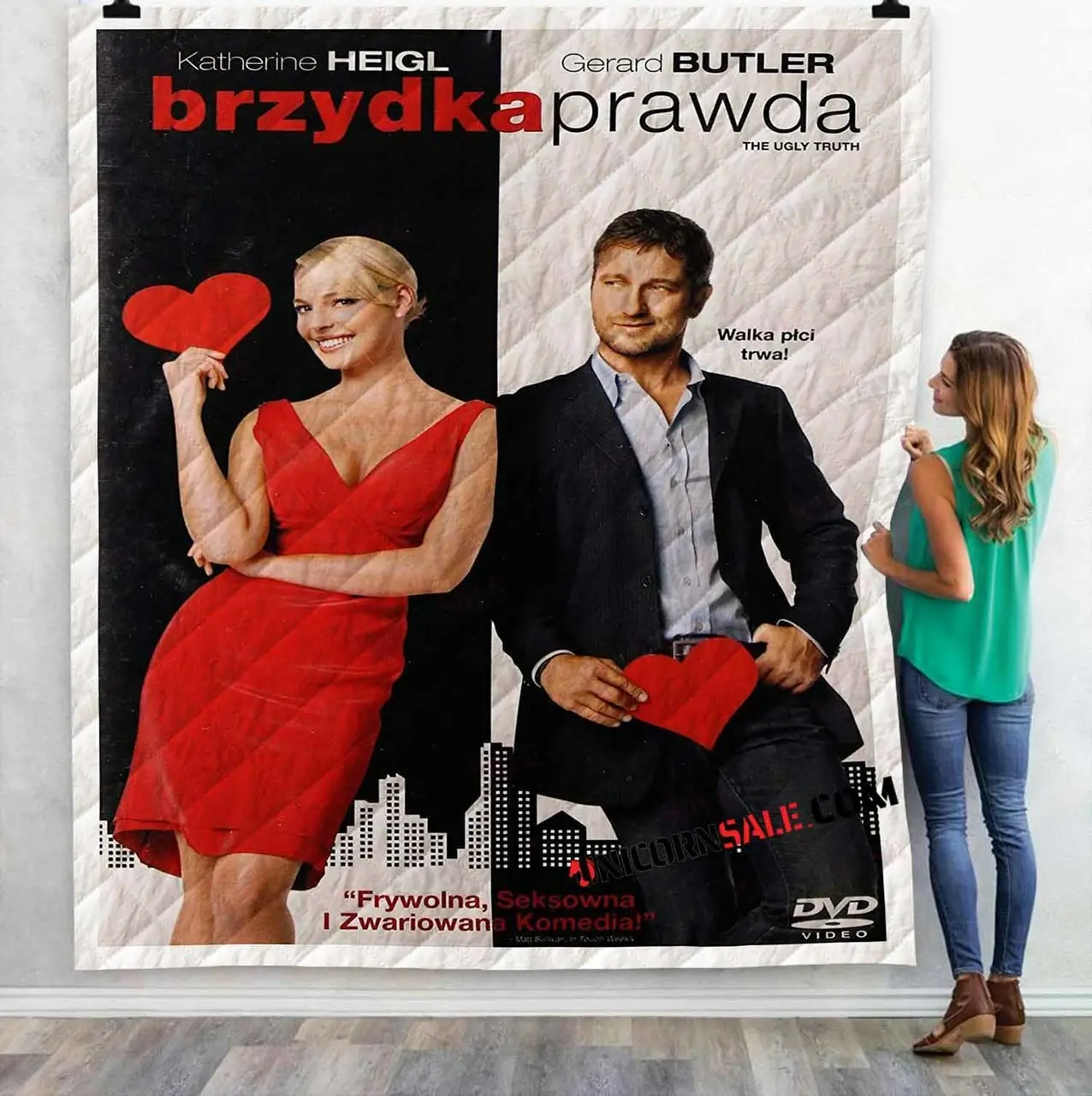 Netflix Movie The Ugly Truth D 3D Customized Personalized Quilt Blanket and Home Decor