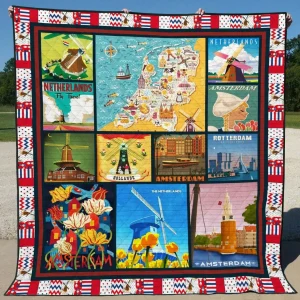 Netherlands Li0507012A Quilt Blanket and Home Decor