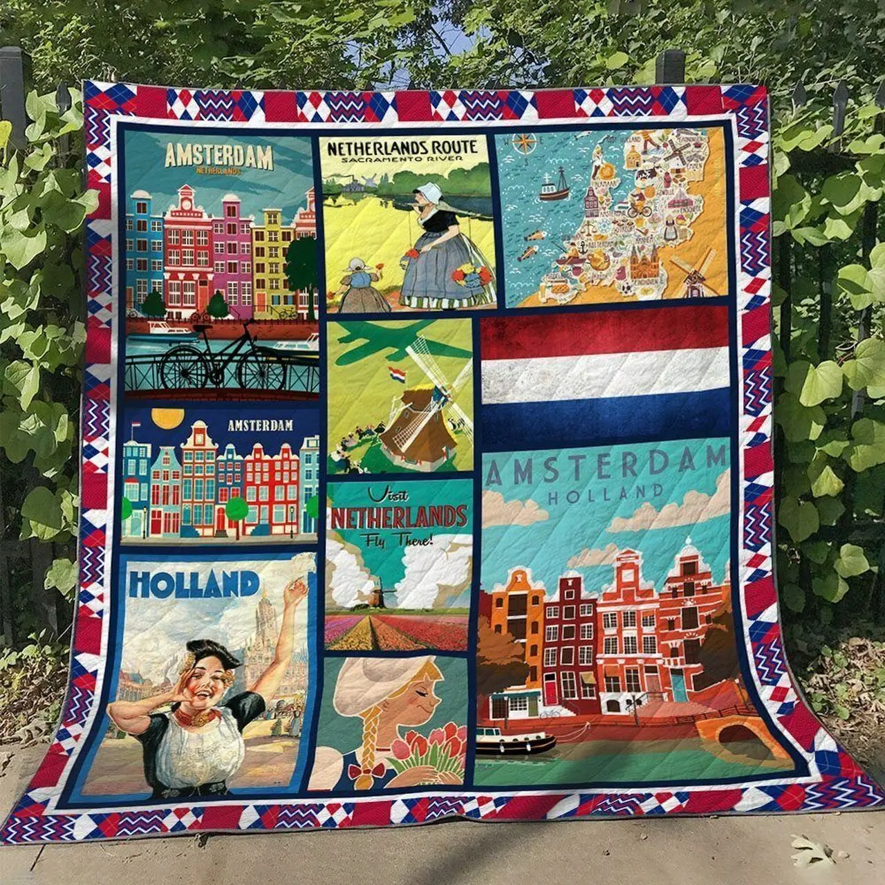Netherlands Ng050709B Tbg Quilt Blanket and Home Decor