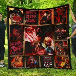 Never Sleep Again Nightmare Funny Gift Idea Quilt and Home Decor