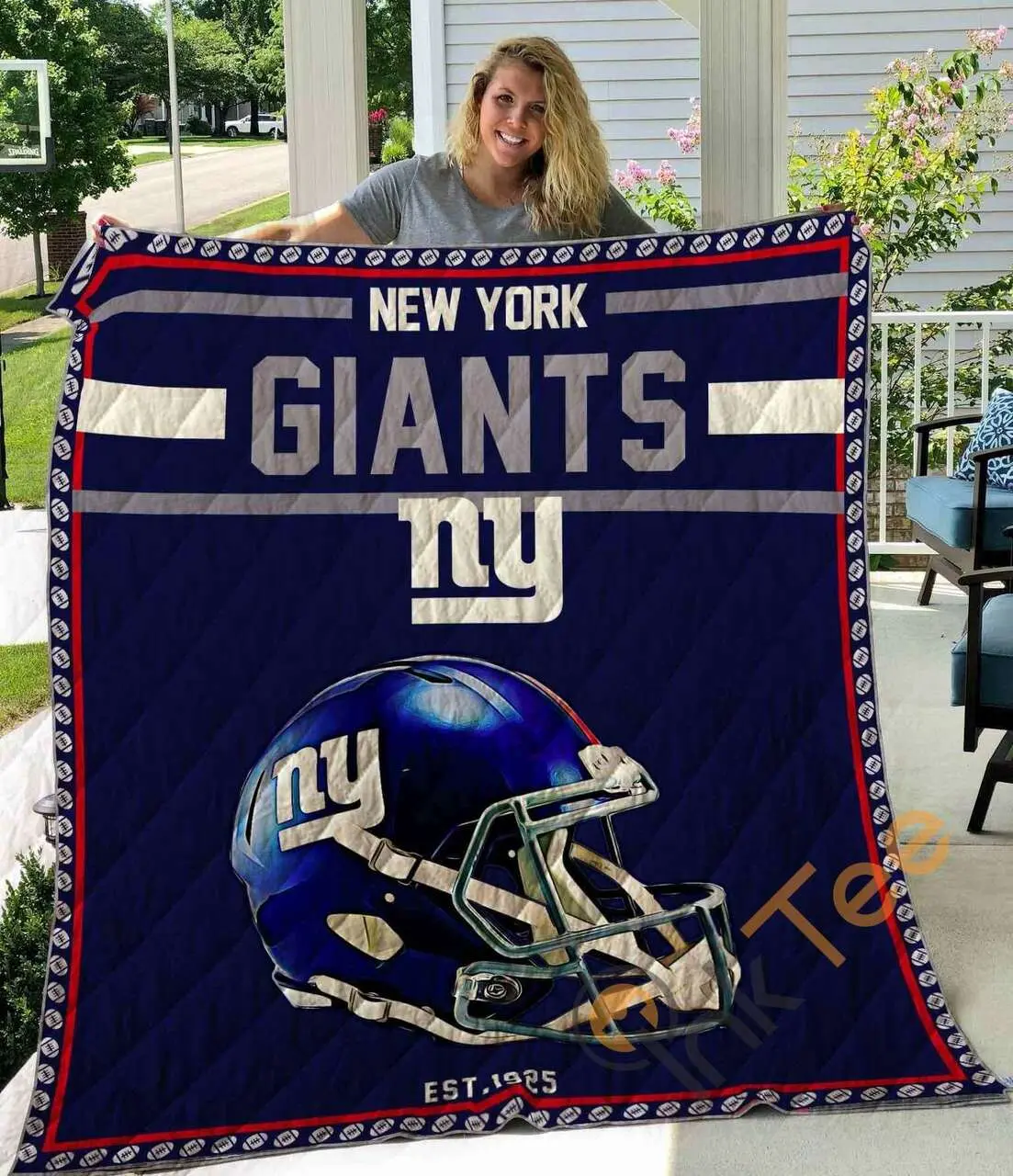 New York Giants Blanket TH0607 Quilt and Home Decor