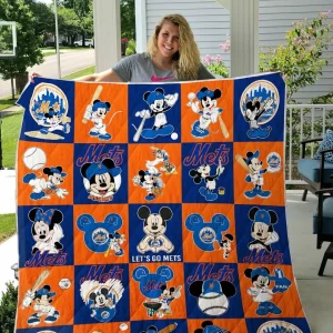New York Mets Mickey Quilt Blanket and Home Decor