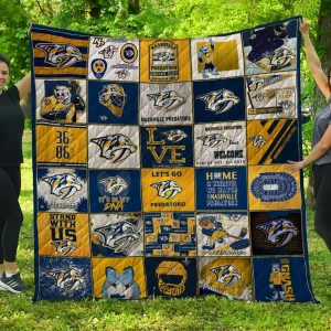 Nhl Nashville Predators Quilt Blanket and Home Decor
