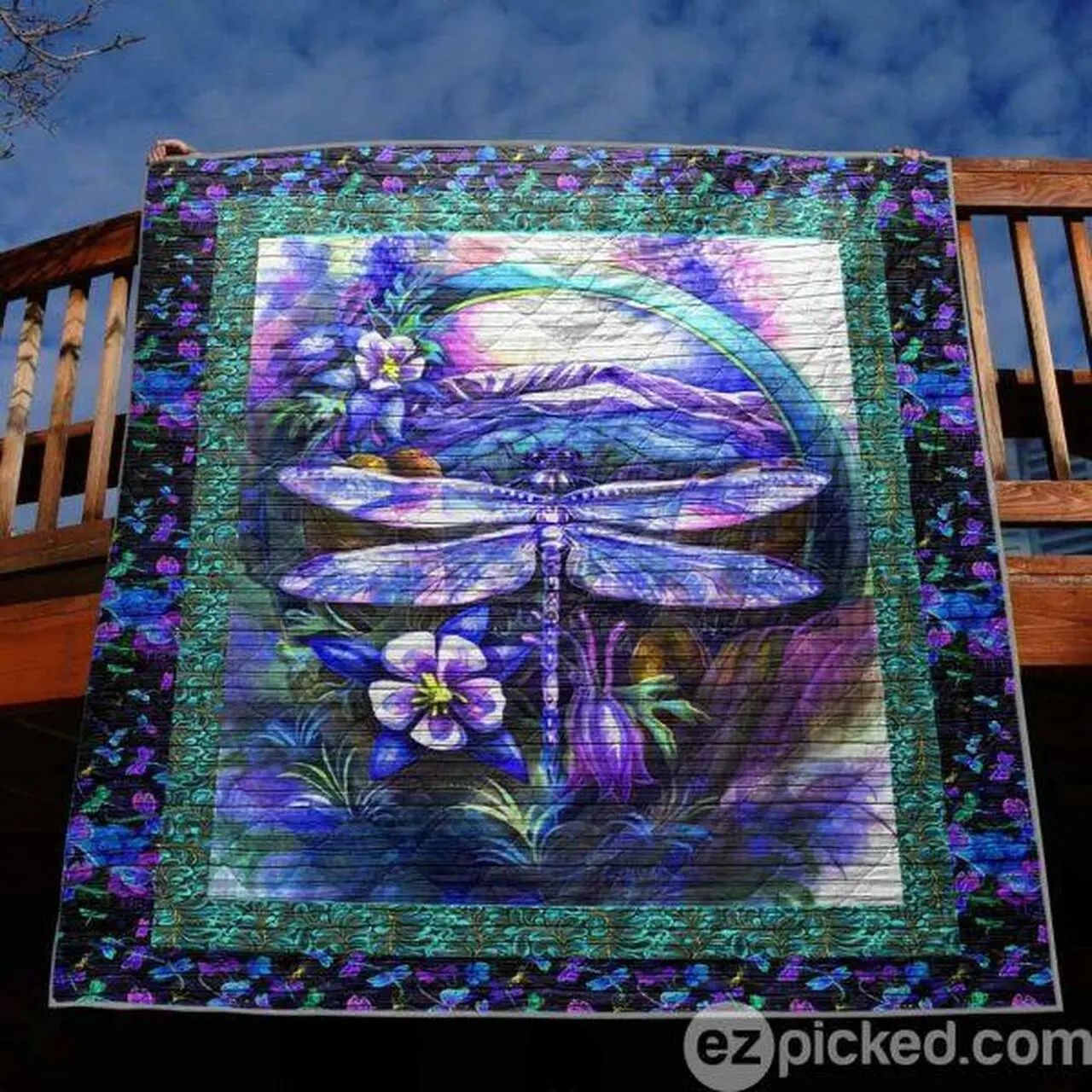 Night Glowing Dragonfly Quilt Blanket Ylh5 Quilt and Home Decor