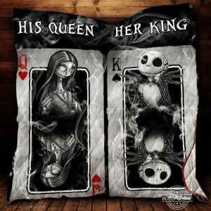 Nightmare His Queen Her King Quilt Cc and Home Decor