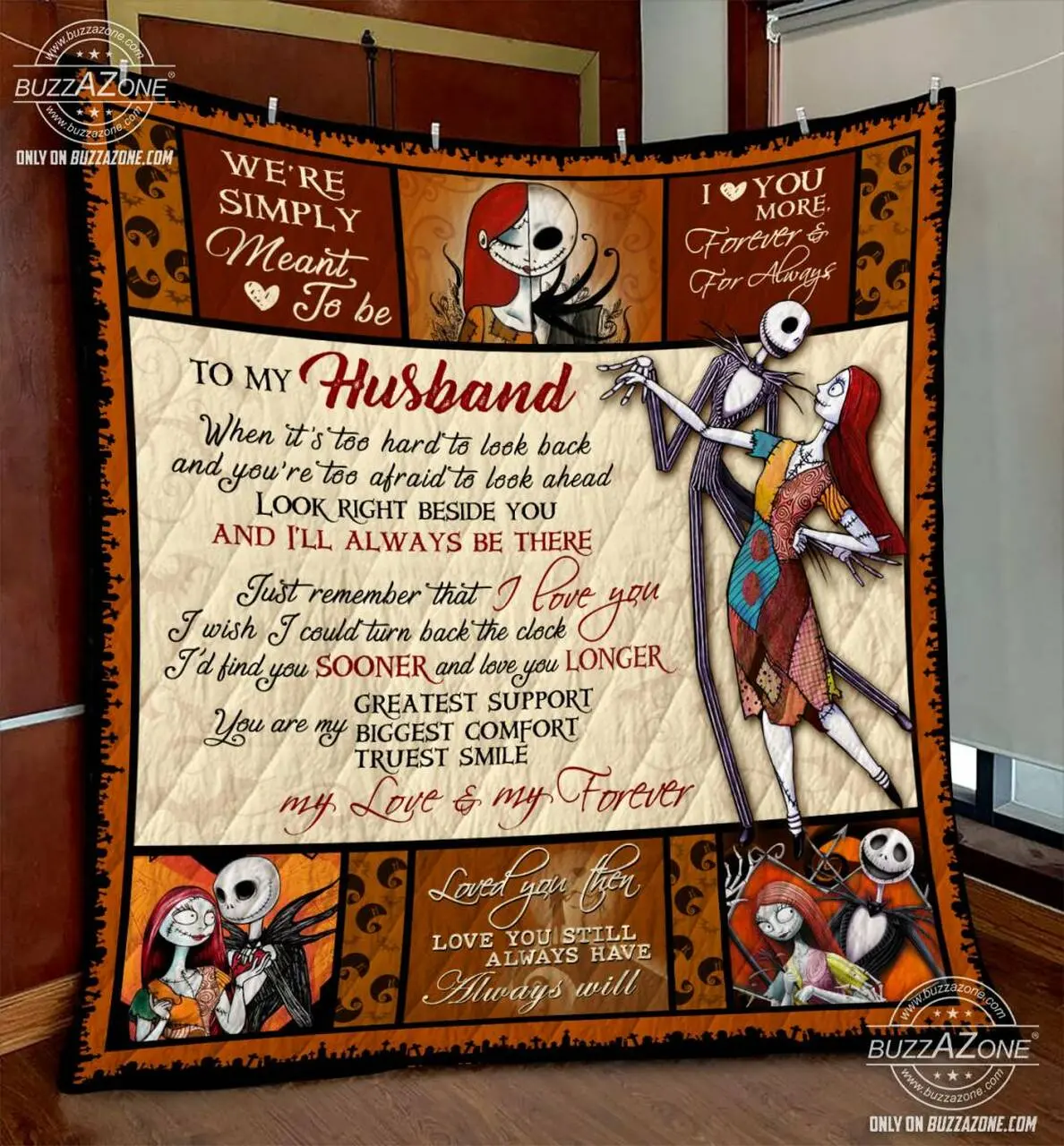Nightmare Husband Greatest Support Biggest Comfort Quilt Gg and Home Decor