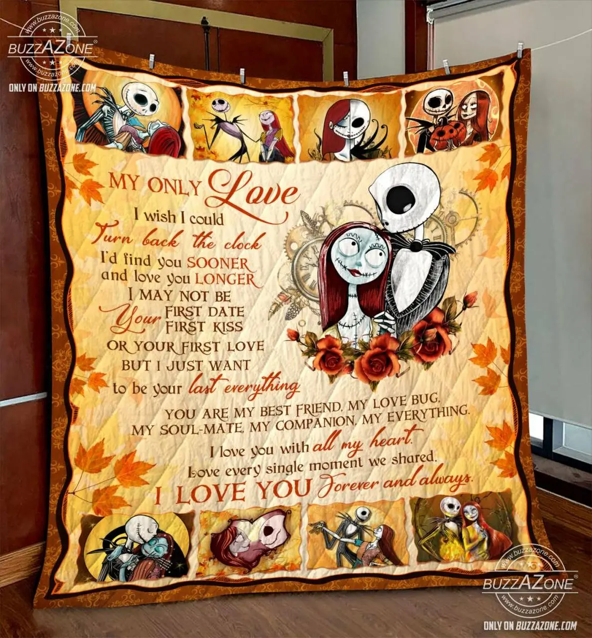 Nightmare My Love The Clock Last Everything Quilt V1 Gg and Home Decor