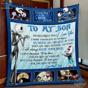 Nightmare Son Dad Have Your Back Quilt Gg and Home Decor