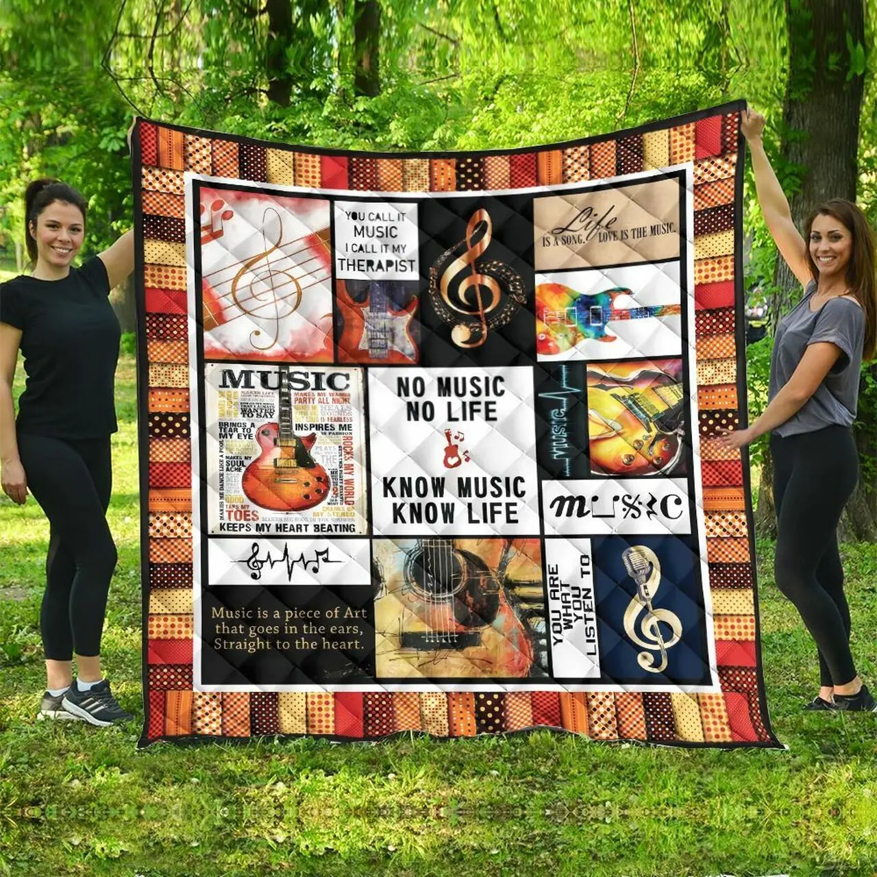 No Life No Music VF18 NTTH011298 3D Customized Quilt and Home Decor