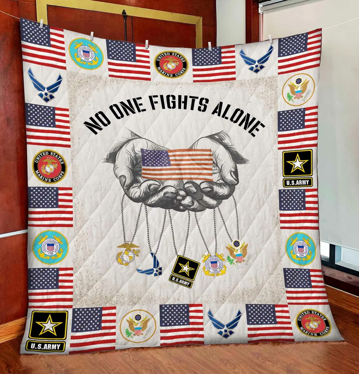 No One Fights Alone Quilt and Home Decor