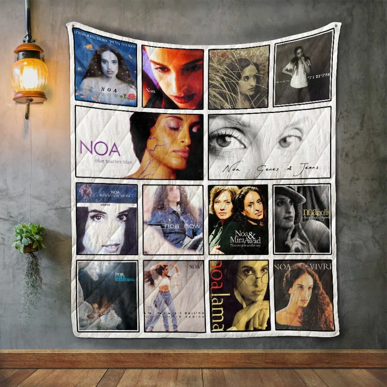 Noa Album Covers Quilt Blanket and Home Decor