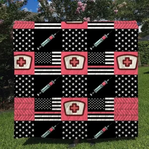 Nurse Custom Handmade Quilt Blanket and Home Decor