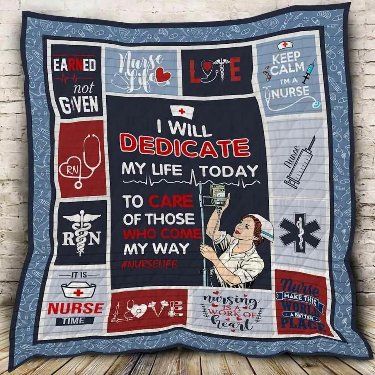 Nurse Keep Camp Blanket Th10072019 Quilt and Home Decor