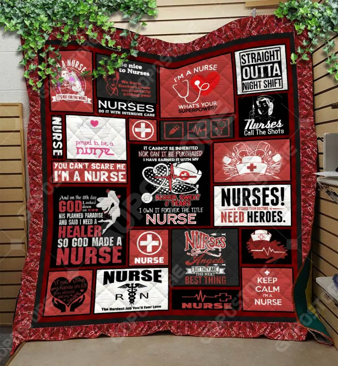 Nurse Like Quilt Blanket and Home Decor