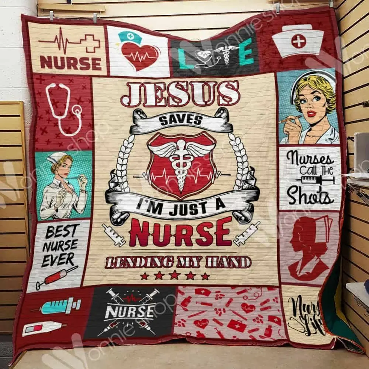 Nurse Mom Quilt Gfu and Home Decor