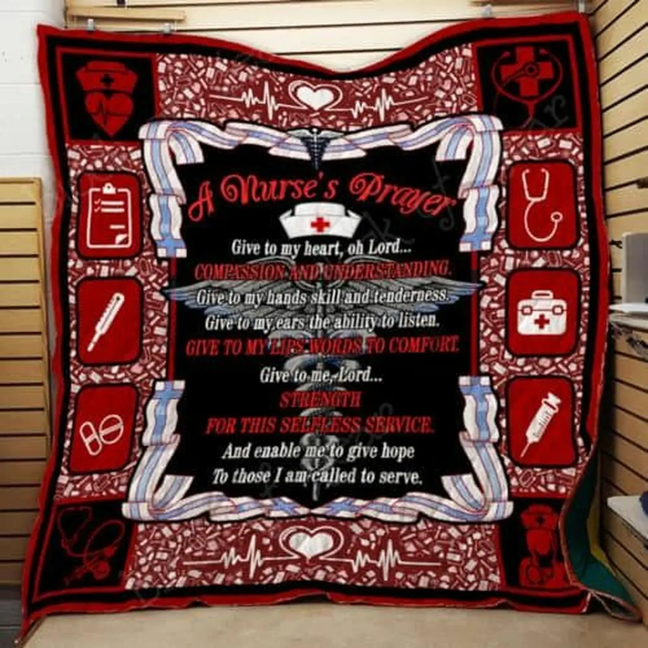 Nurse Prayer Cl2100382Mdq Quilt Blanket and Home Decor