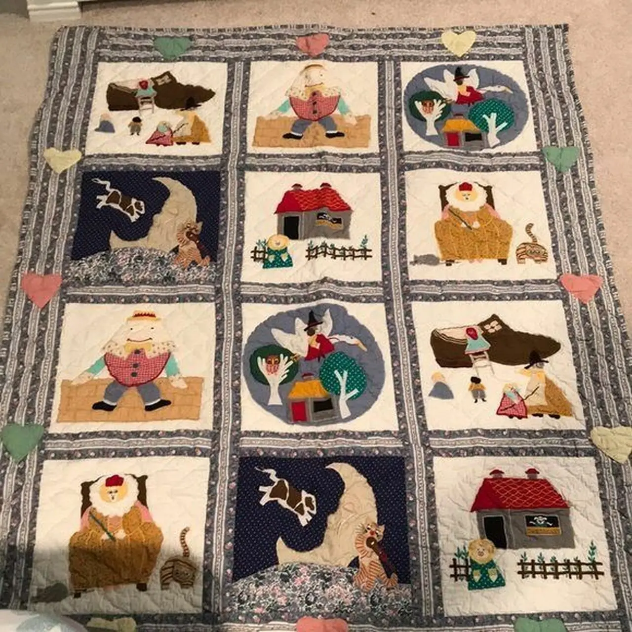 Nursery Rhyme Clm020728 Quilt Blanket and Home Decor