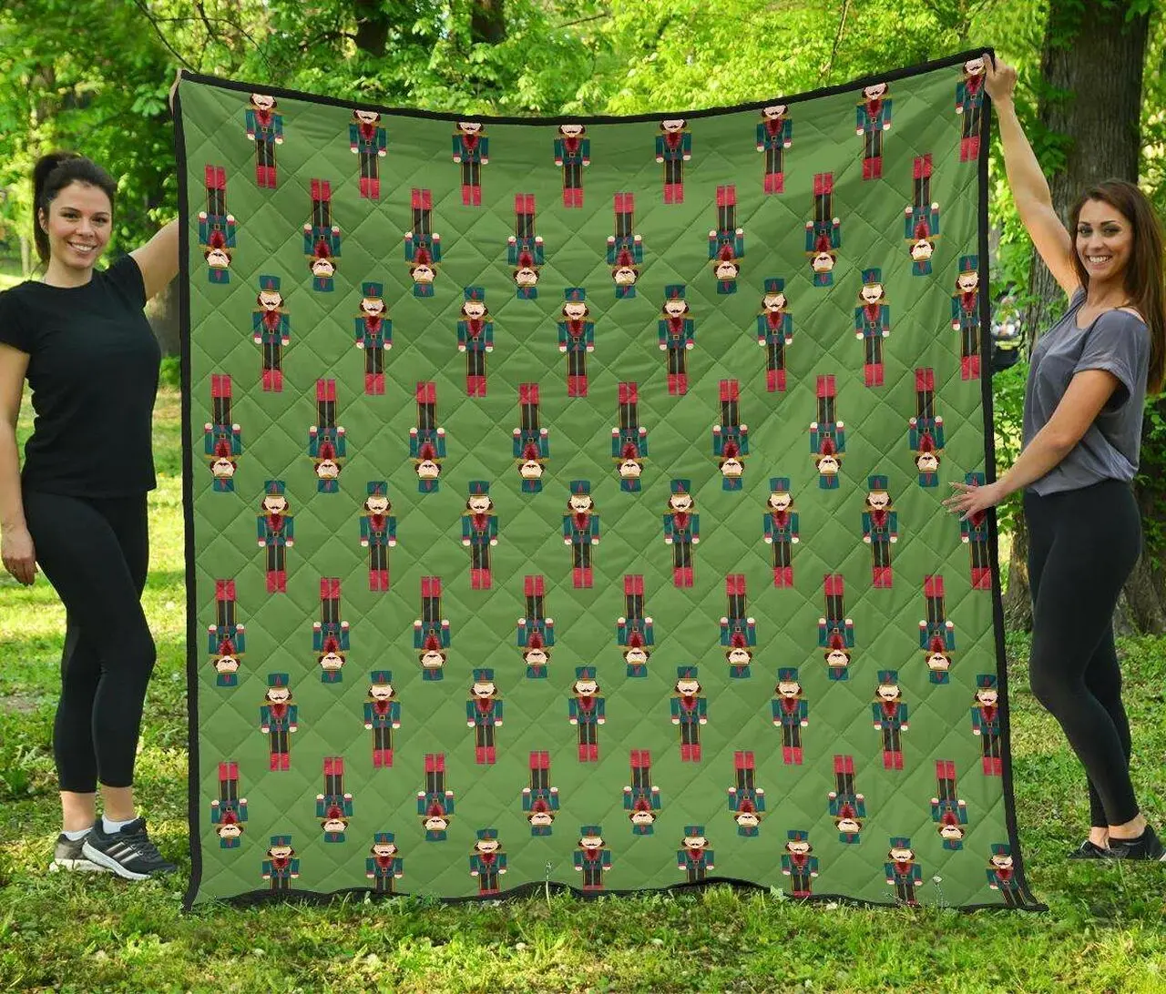 Nutcracker Green Cl12100493Mdq Quilt Blanket and Home Decor