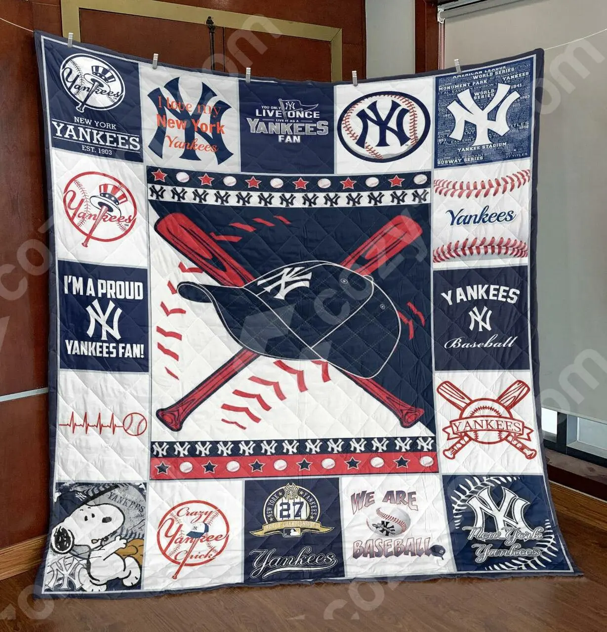 Ny Yankees Blanket Vq06 Quilt and Home Decor