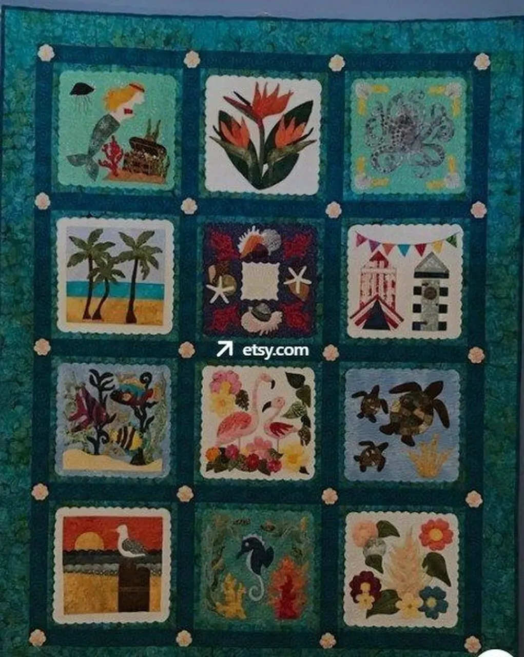 Ocean Cla1910366Q Quilt Blanket and Home Decor