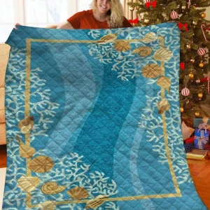 Ocean JFJ10713 3D Customized Quilt 2707 and Home Decor