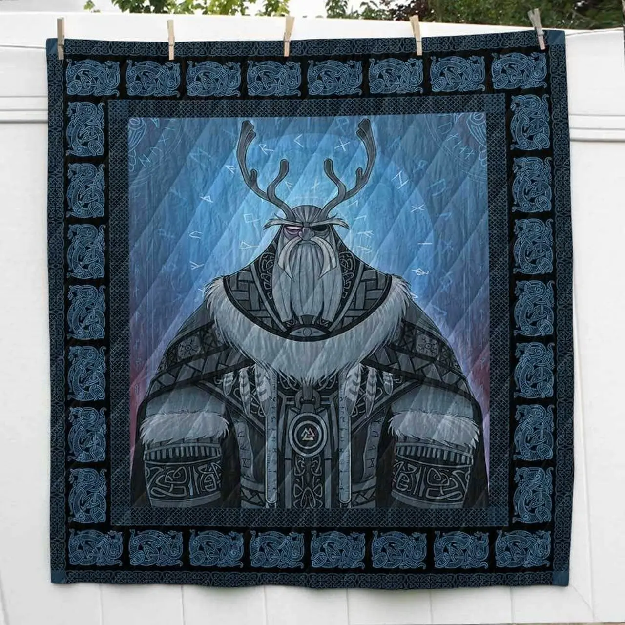 Odin Viking Cl2100388Mdq Quilt Blanket and Home Decor