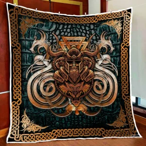 Odin Viking Quilt Blanket and Home Decor