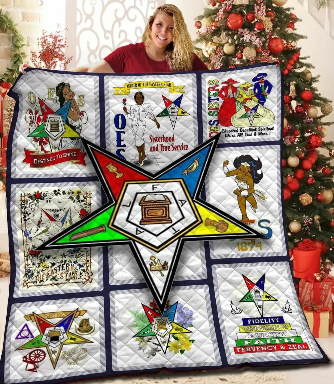 Oes JFJ10768 3D Customized Quilt 2707 and Home Decor