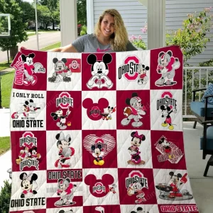 Ohio State Buckeyes Disney Quilt Blanket and Home Decor