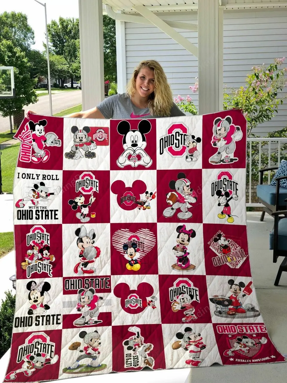 Ohio State Buckeyes Disney Quilt Blanket and Home Decor