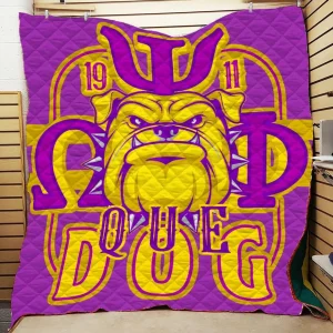 Omega Psi Phi Dog Quilt All Over Printed and Home Decor