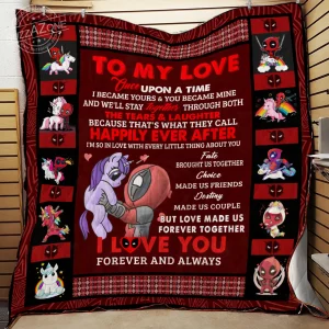 Once Upon A Time Deadpool Quilt Nh and Home Decor