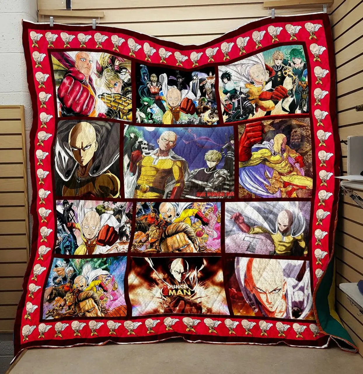 One Punch Fight Man Quilt V10 Quilt and Home Decor