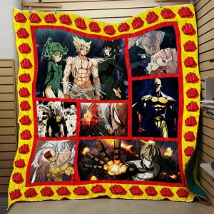 One Punch Man Quilt V9 Quilt and Home Decor