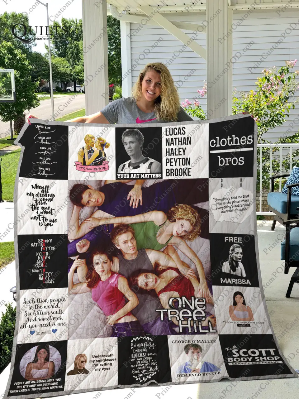 One Tree Hill T-Shirt Quilt and Home Decor