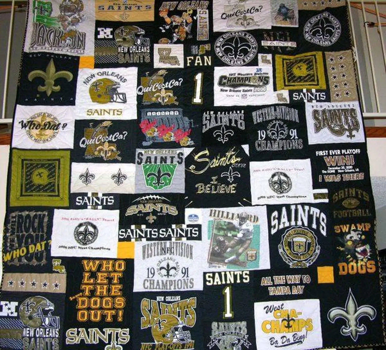 Orleans Saints Quilt Blanket Tr12 Quilt and Home Decor