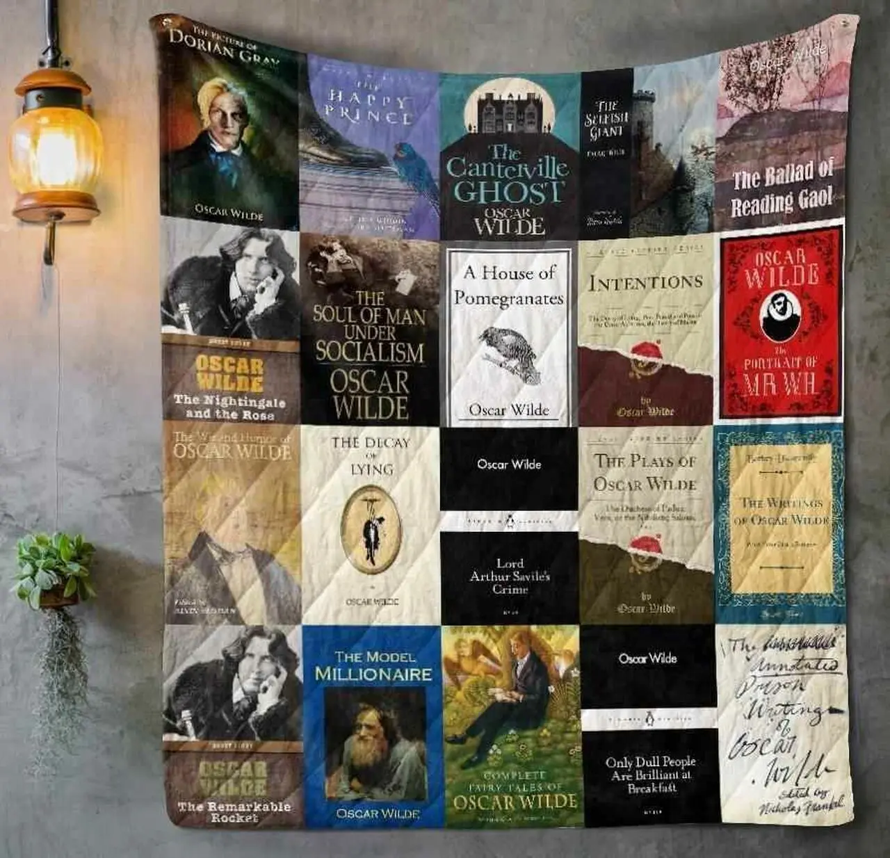 Oscar Wilde Blanket Th1507 Quilt and Home Decor