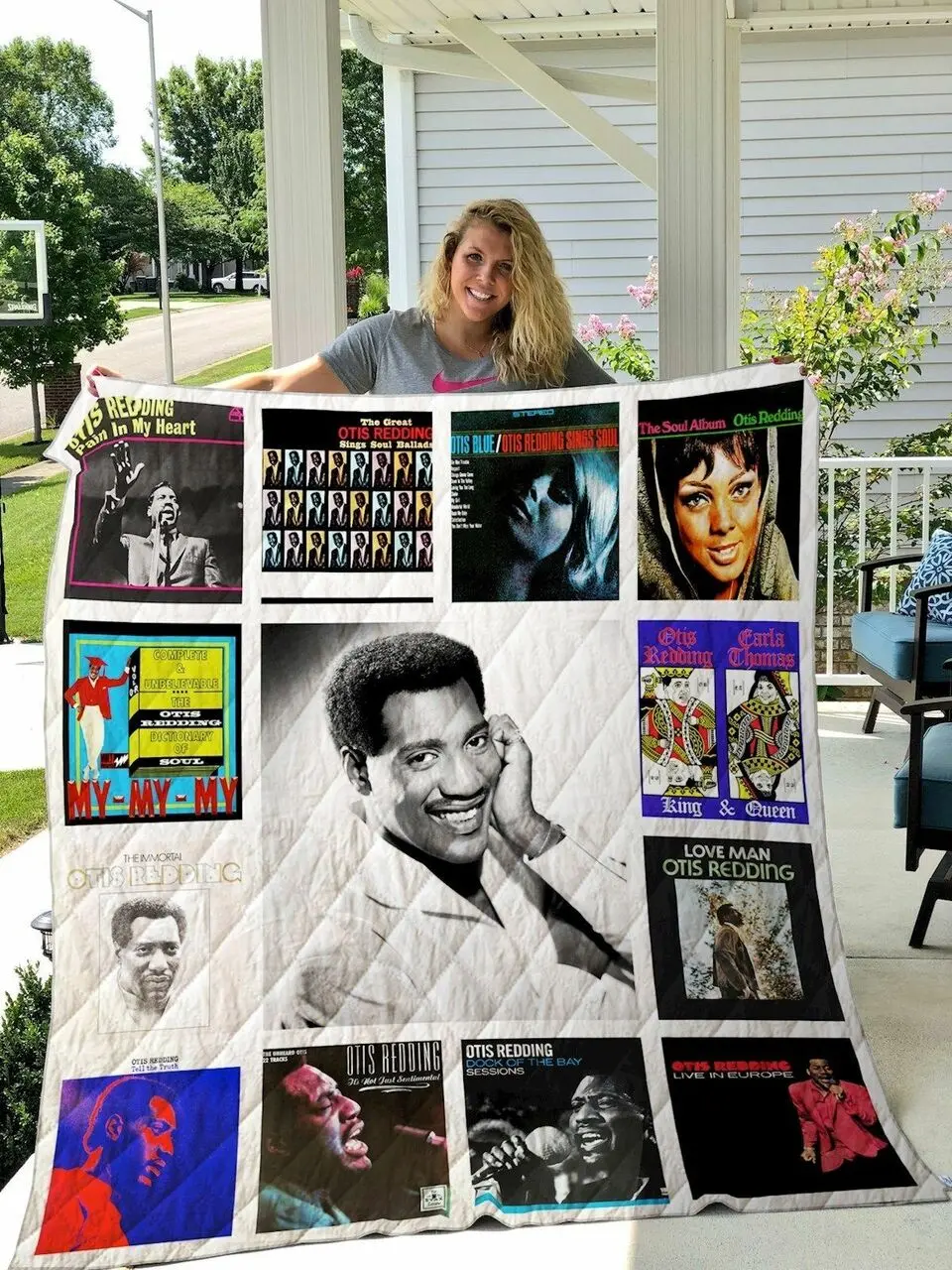 Otis Redding Quilt Blanket and Home Decor