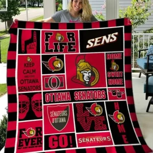 Ottawa Senators Quilt Blanket 01 and Home Decor
