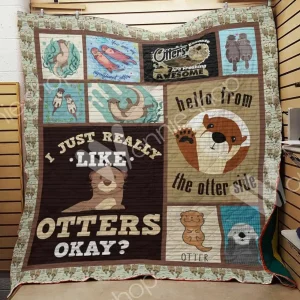 Otter Quilt Blanket Dhc1102577Td and Home Decor