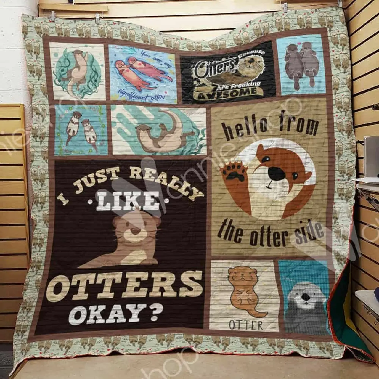 Otter Quilt Blanket Dhc1102577Td and Home Decor